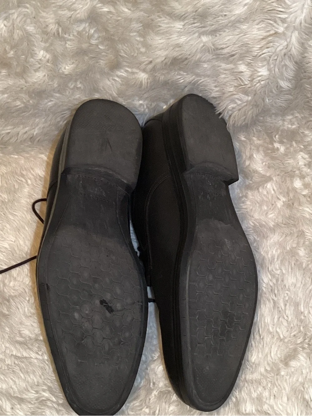 Cole Haan flexcraft Black Leather Lace-Up Derbys shoes size 10.5